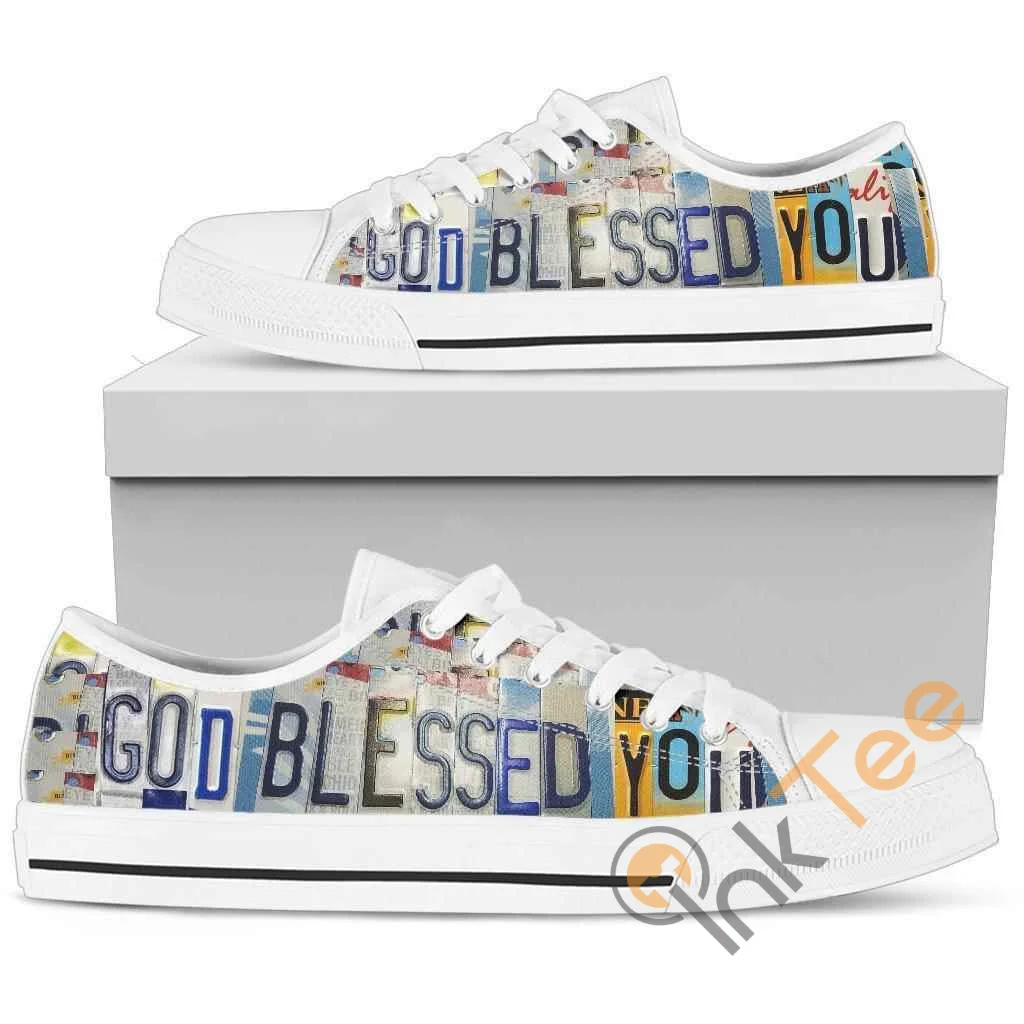 God Blessed You Low Top Shoes