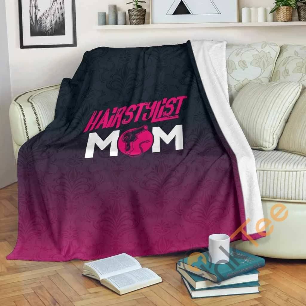 Hairstylist Mom Premium Fleece Blanket