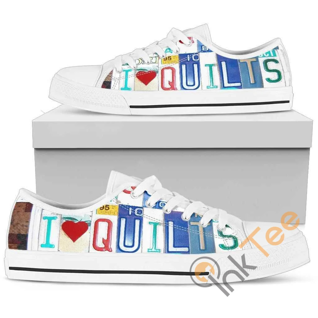 I Love Quilts Low Top Shoes
