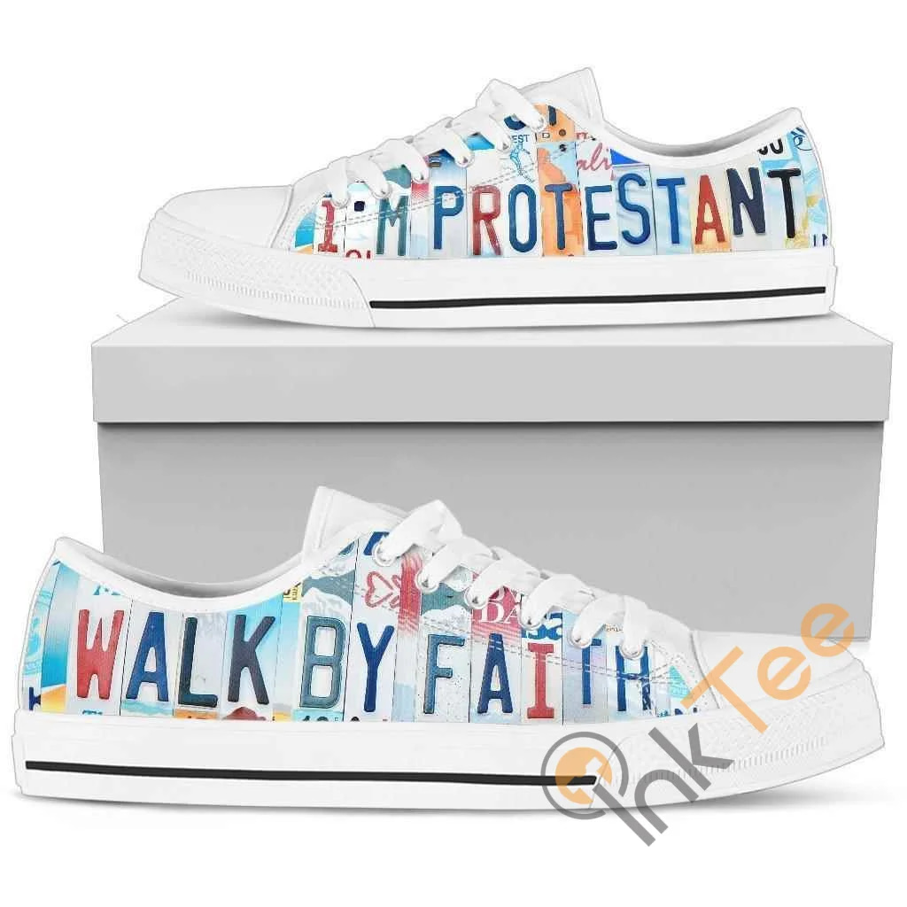 Im Protestant Walk By Faith Low Top Shoes