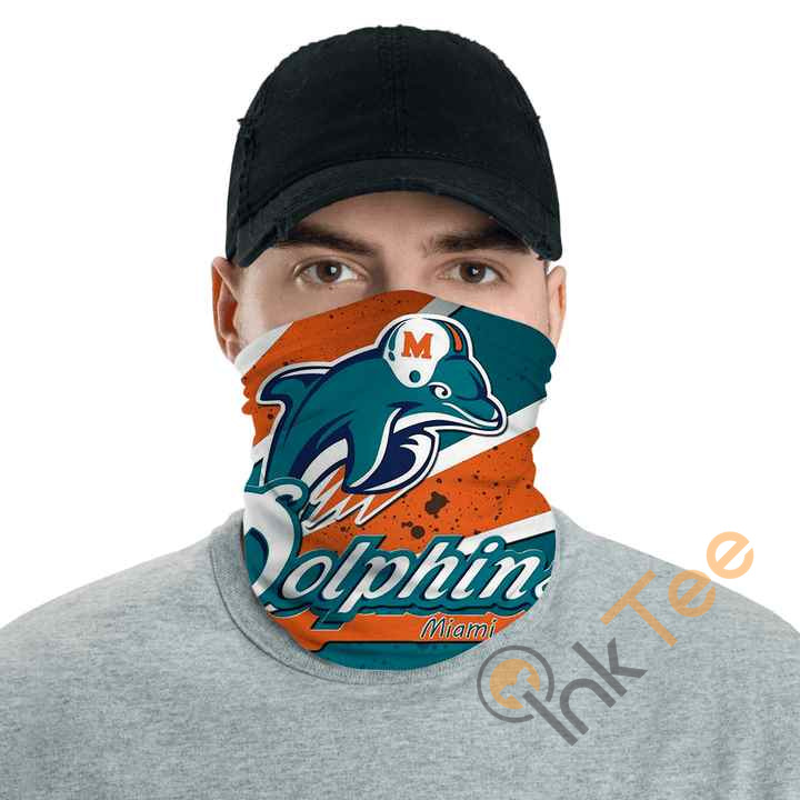 Inktee Store - Miami Dolphins Sports Neck Gaiter Image