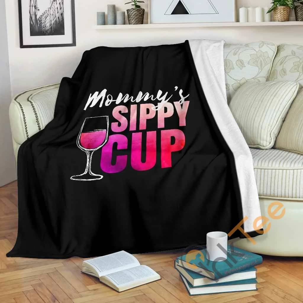 Mommy's Sippy Cup Premium Fleece Blanket