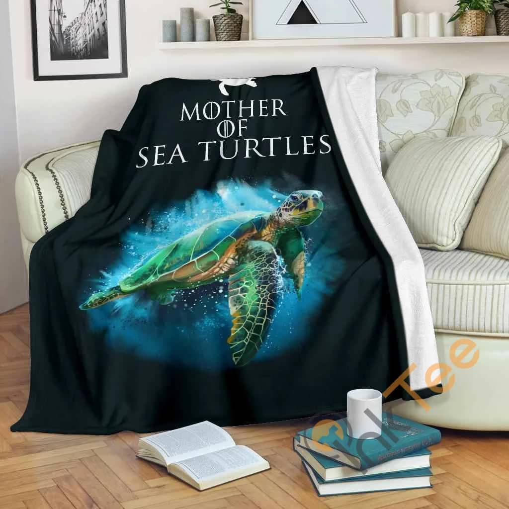 Mother Of Turtle Premium Fleece Blanket