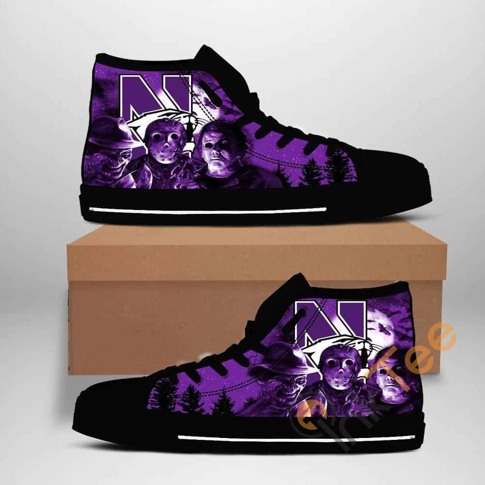 Northwestern Wildcats Ncaa Amazon Best Seller Sku 2071 High Top Shoes