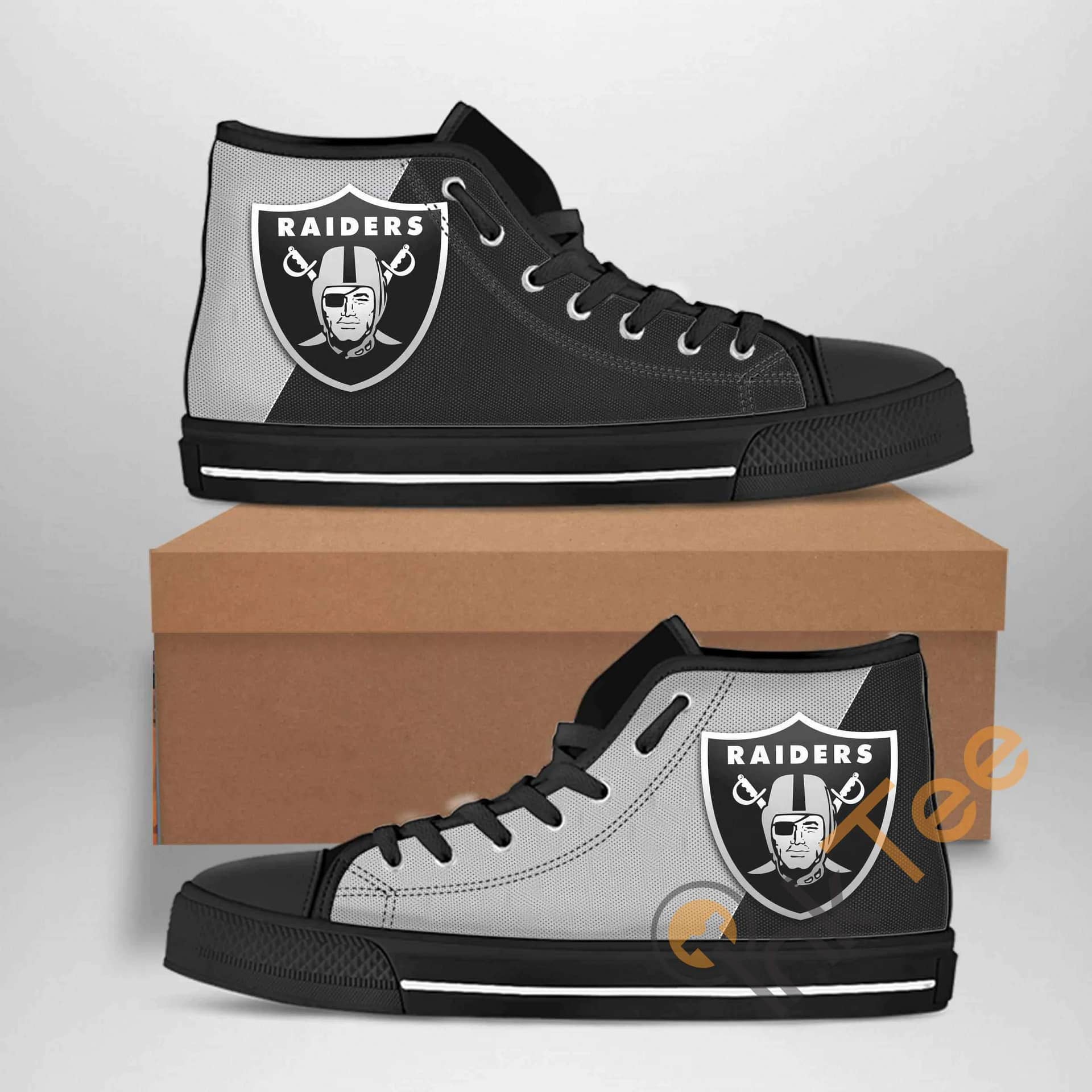 Oakland Raiders Nfl Football Amazon Best Seller Sku 2083 High Top Shoes