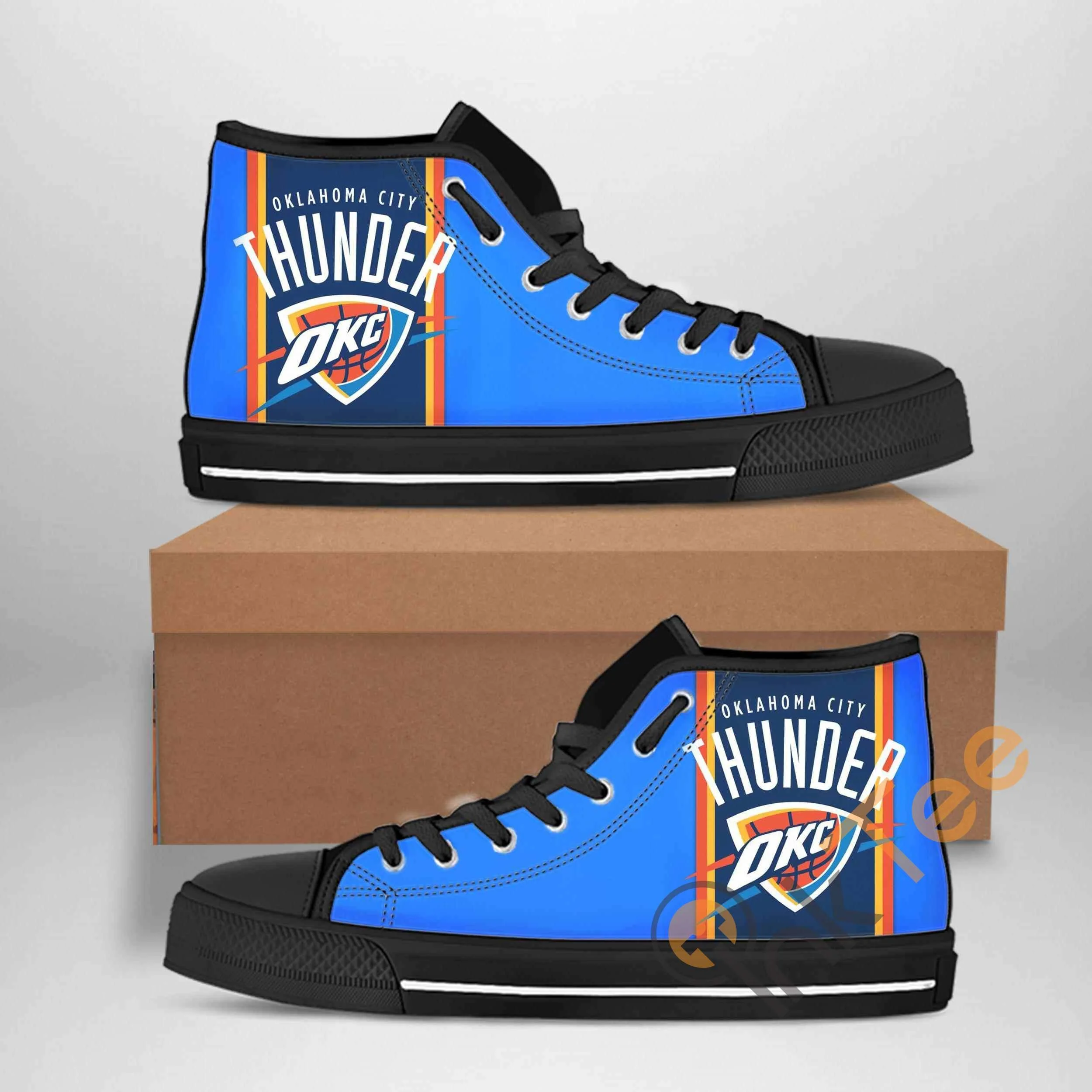 Oklahoma City Thunder Nba Basketball Amazon Best Seller Sku 2090 High Top Shoes