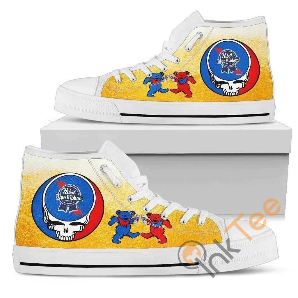 Pabst Blue Ribbon Amazon Best Seller Sku 2108 High Top Shoes