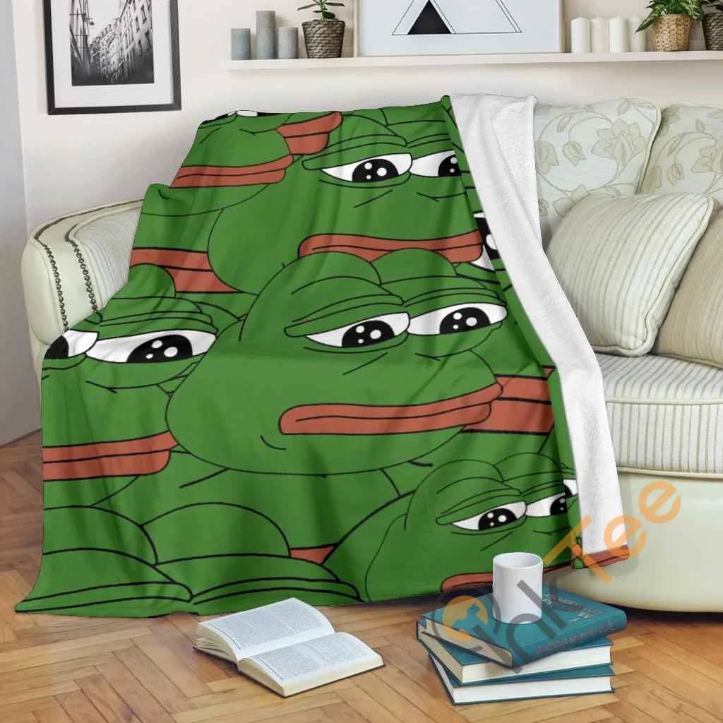Pepe The Frog Premium Fleece Blanket