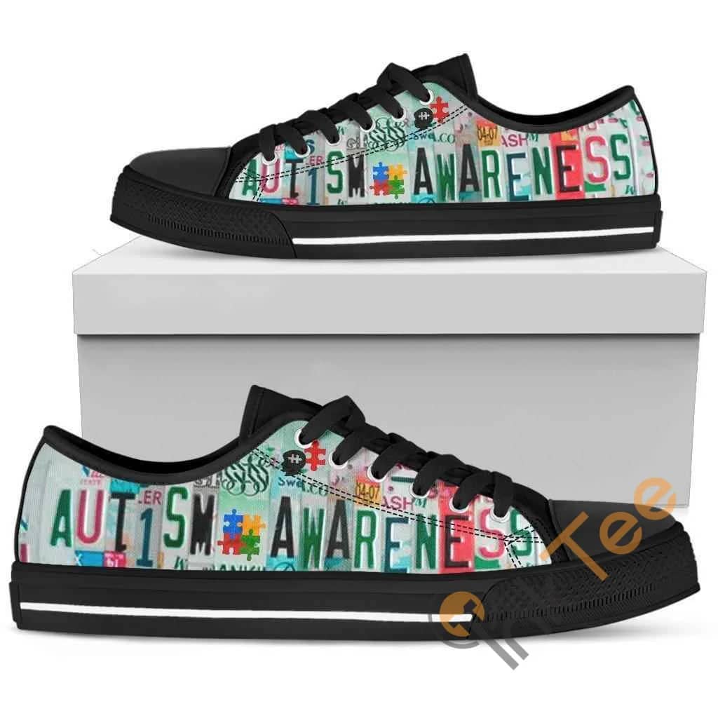 Please Be Autism Aware Low Top Shoes