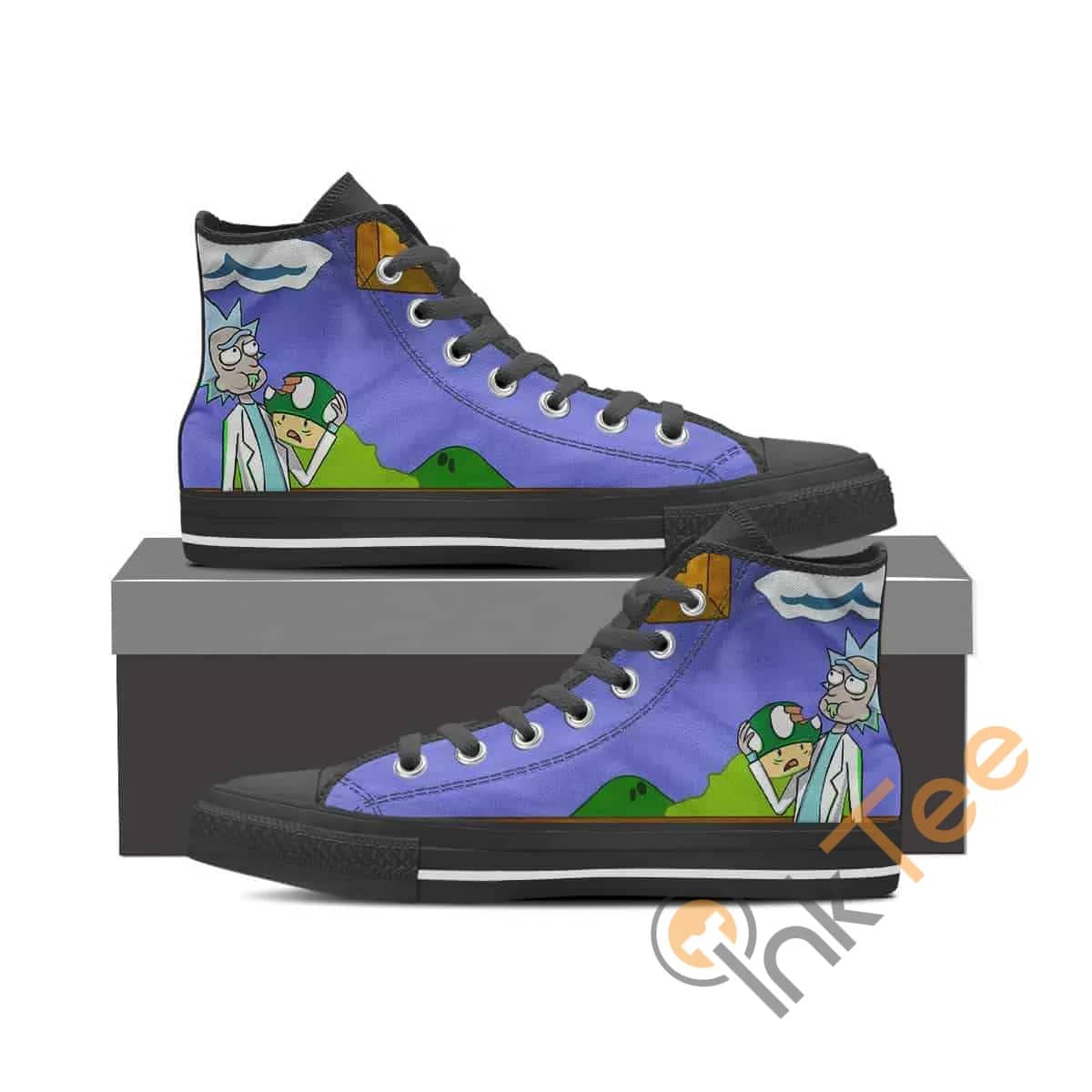 Rick And Morty Amazon Best Seller Sku 2209 High Top Shoes