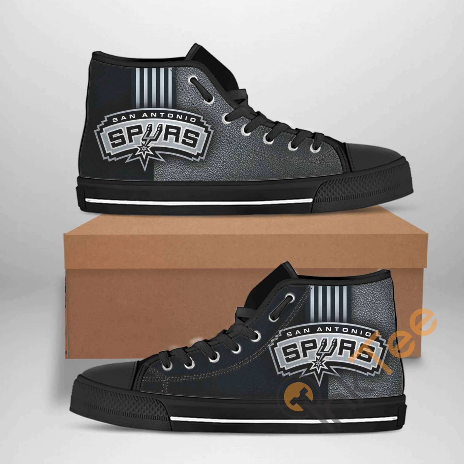 San Antonio Spurs Nba Basketball Amazon Best Seller Sku 2251 High Top Shoes