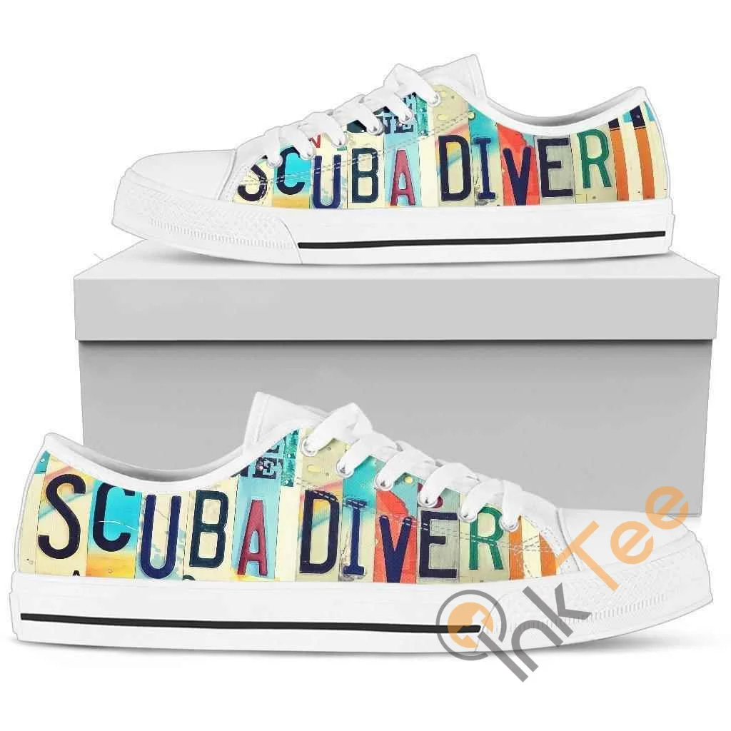 Scuba Diver Low Top Shoes
