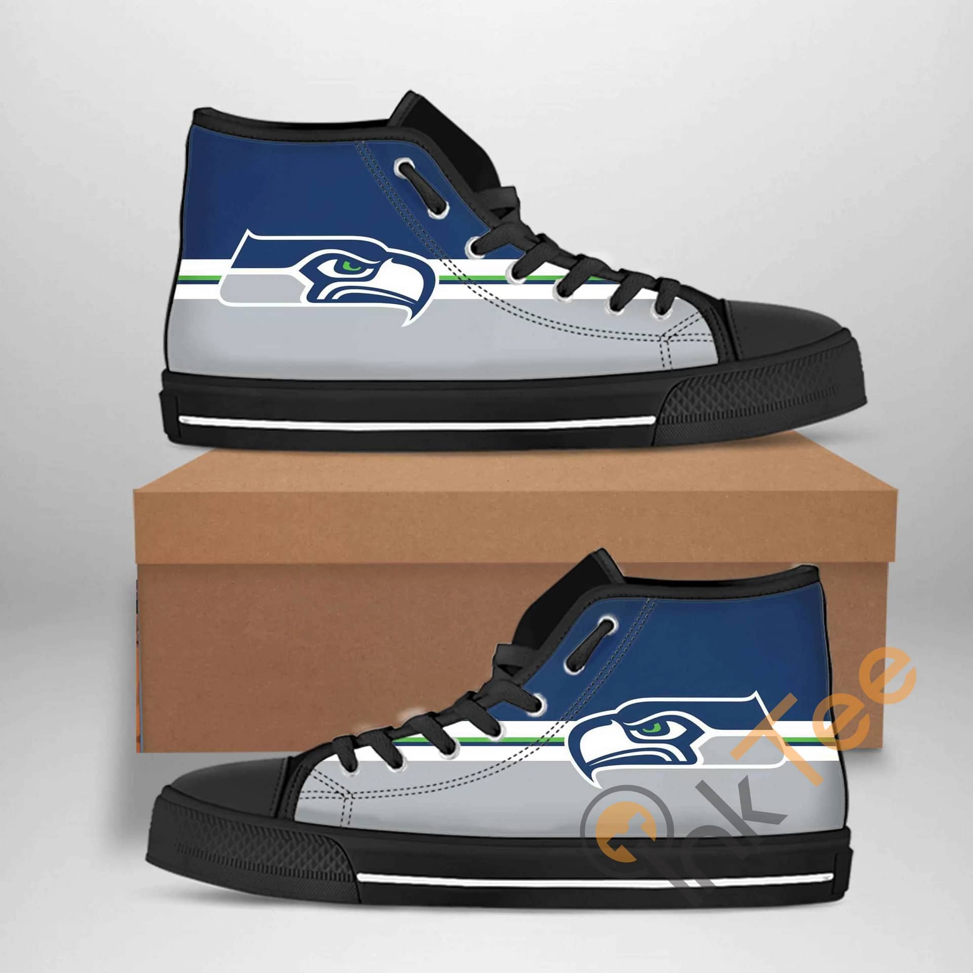 Seattle Seahawks Nfl Football Amazon Best Seller Sku 2290 High Top Shoes