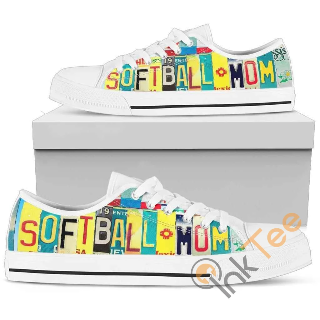 Softball Mom Low Top Shoes