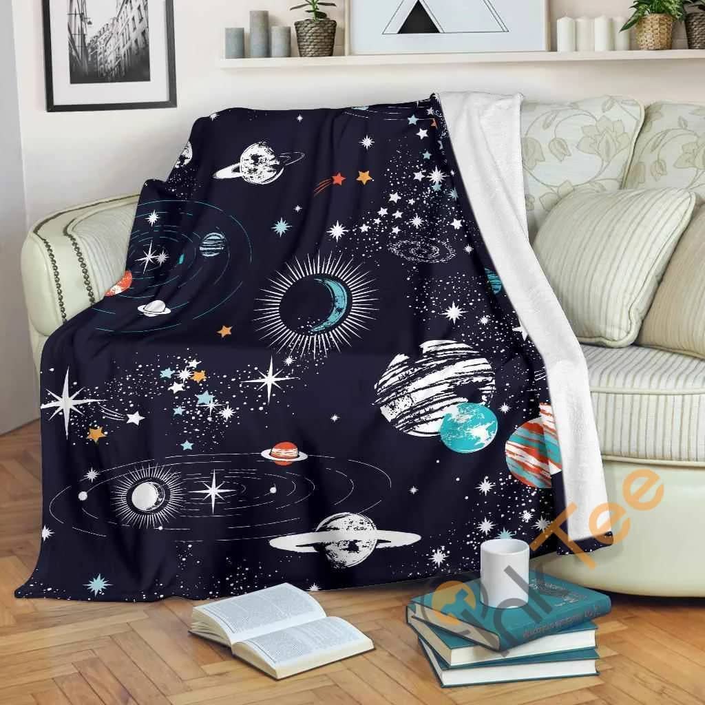 Universe Galaxy Outer Space Premium Fleece Blanket