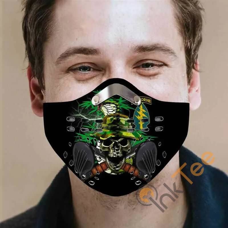 Us Army Special Forces Filter Activated Carbon Pm 2.5 Fm Face Mask