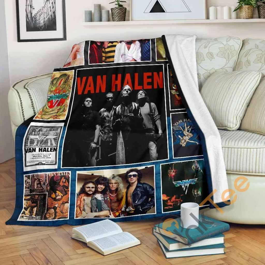 Van Halen Rock Band Fleece Gift Premium Fleece Blanket