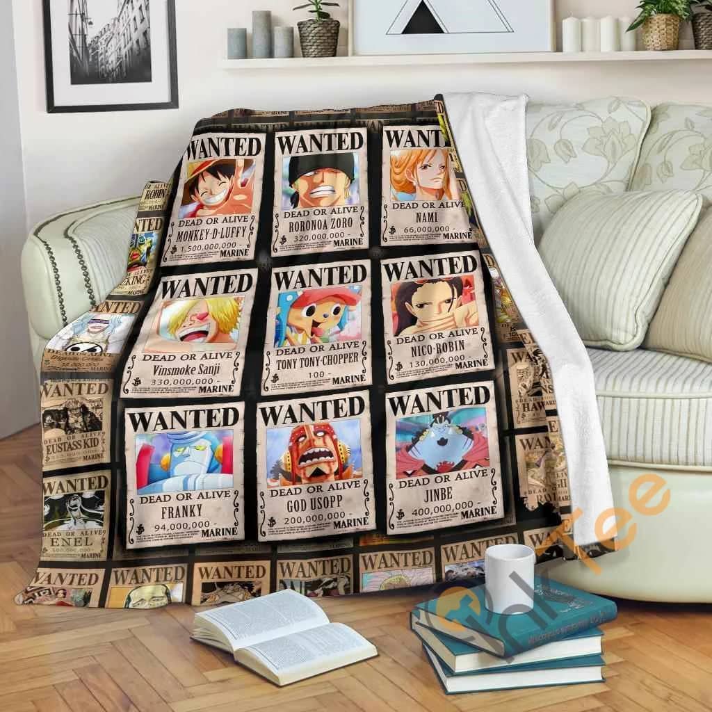Wanted Manga One Piece Premium Fleece Blanket