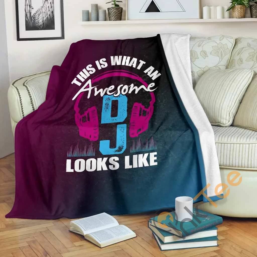 What An Awesome Dj Looks Like Premium Fleece Blanket