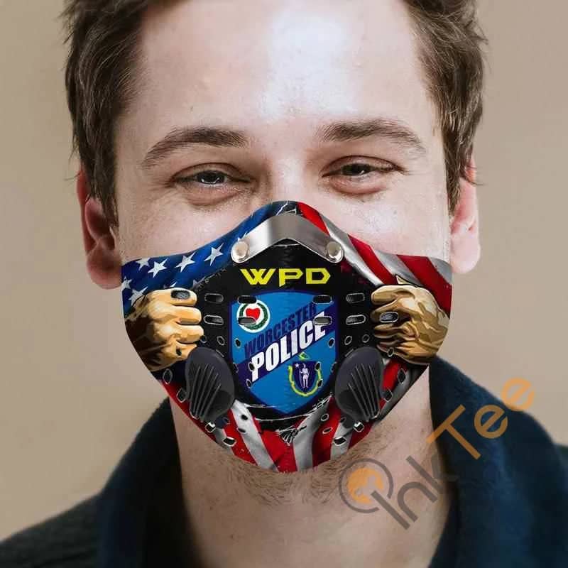 Worcester Police Department Filter Activated Carbon Pm 2.5 Fm Face Mask