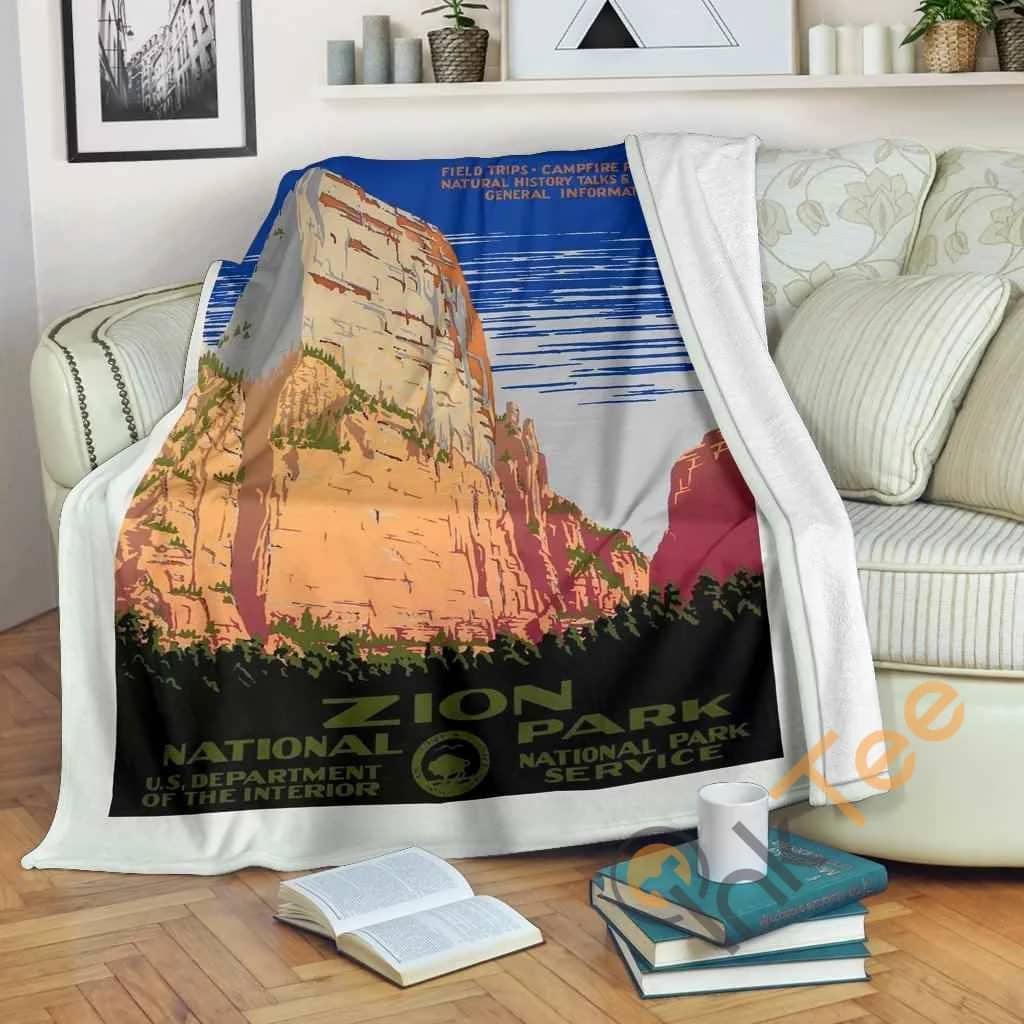 Zion National Park Premium Fleece Blanket