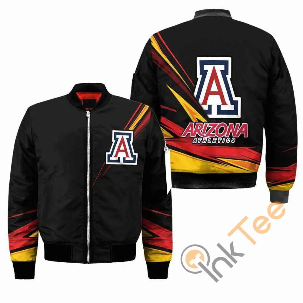 Arizona Wildcats NCAA Black  Apparel Best Christmas Gift For Fans Bomber Jacket