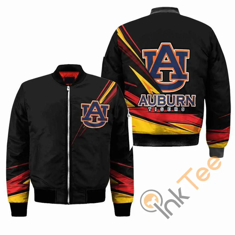 Auburn Tigers NCAA Black  Apparel Best Christmas Gift For Fans Bomber Jacket