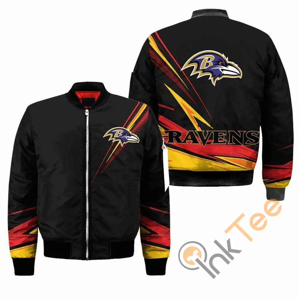 Baltimore Ravens NFL Black  Apparel Best Christmas Gift For Fans Bomber Jacket