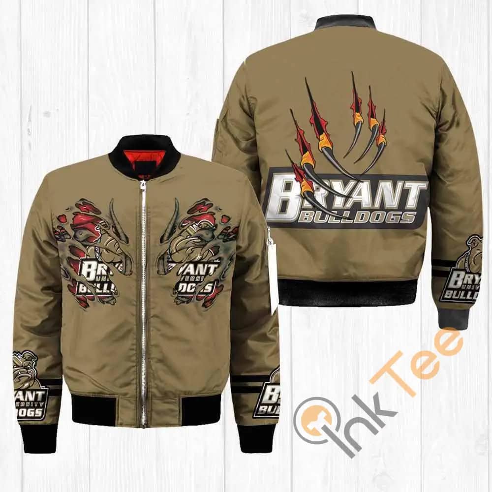 Bryant Bulldogs Ncaa Claws  Apparel Best Christmas Gift For Fans Bomber Jacket