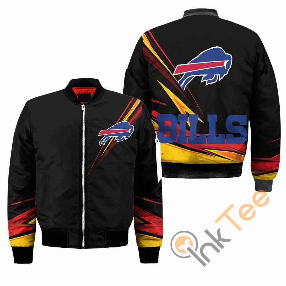 Buffalo Bills NFL Black  Apparel Best Christmas Gift For Fans Bomber Jacket