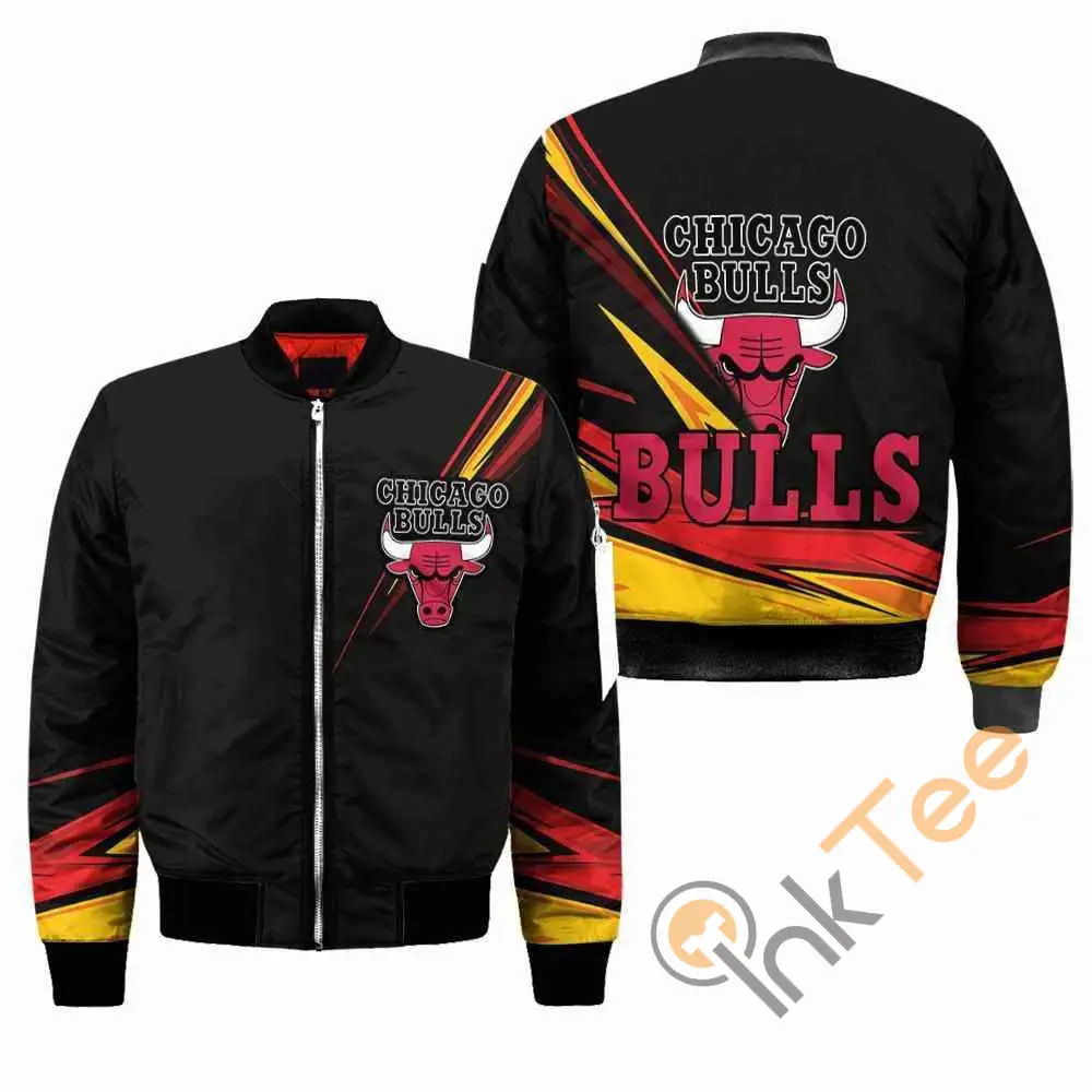 Chicago Bulls NBA Black  Apparel Best Christmas Gift For Fans Bomber Jacket