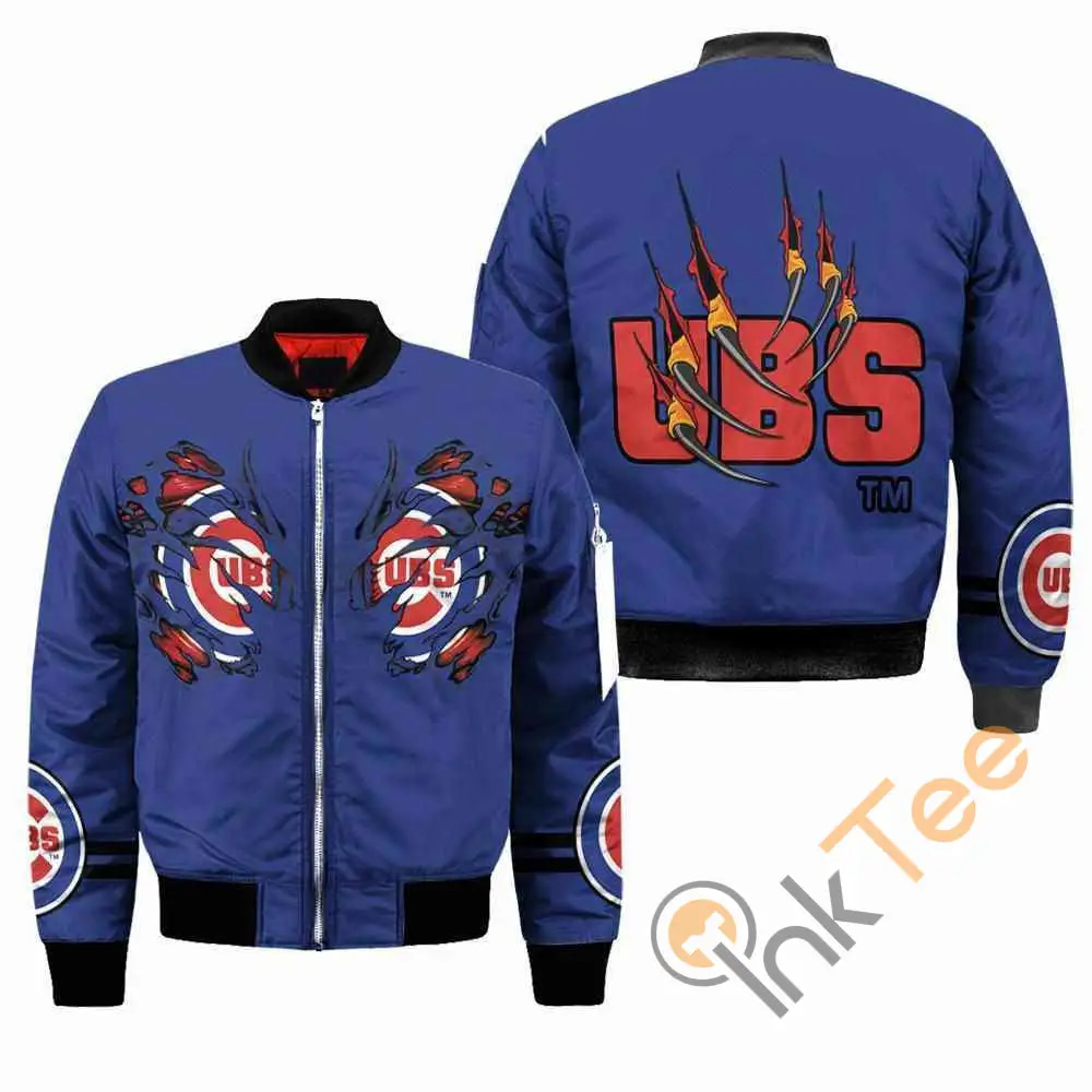 Chicago Cubs MLB Claws  Apparel Best Christmas Gift For Fans Bomber Jacket