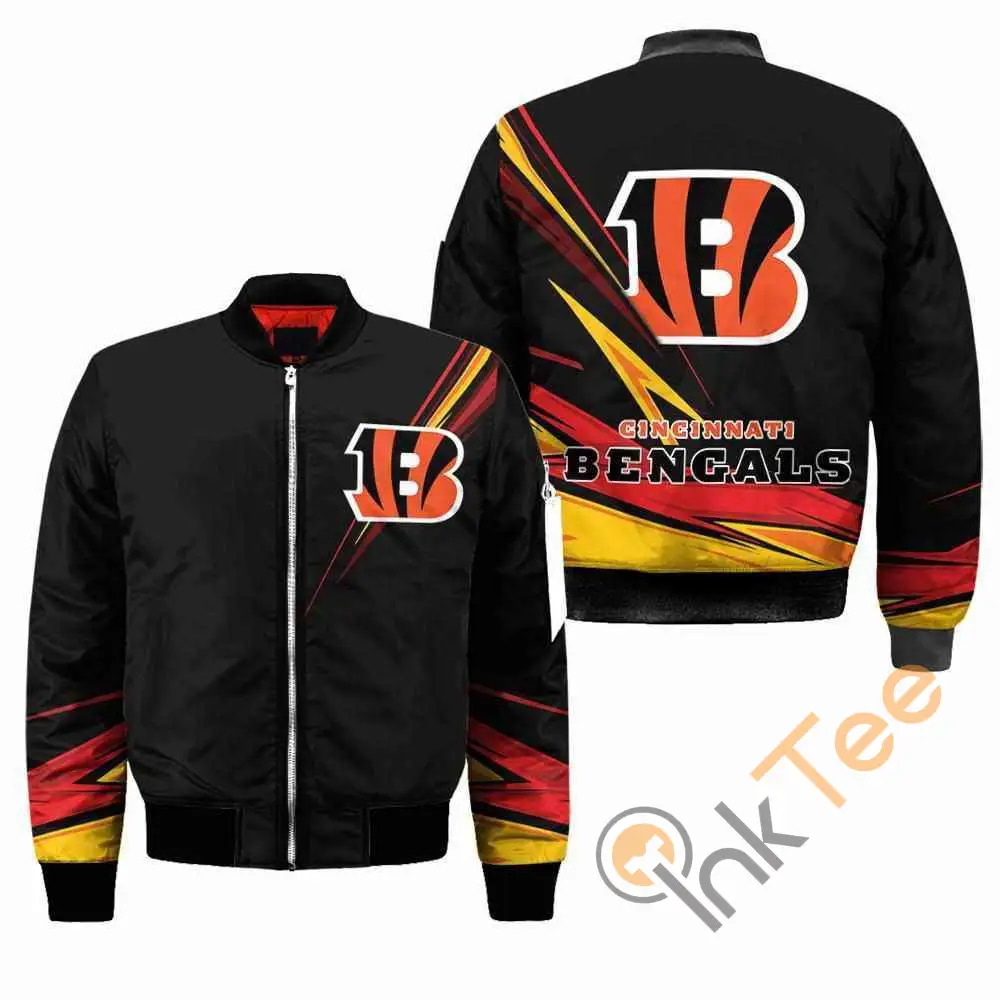 Cincinnati Bengals NFL Black  Apparel Best Christmas Gift For Fans Bomber Jacket