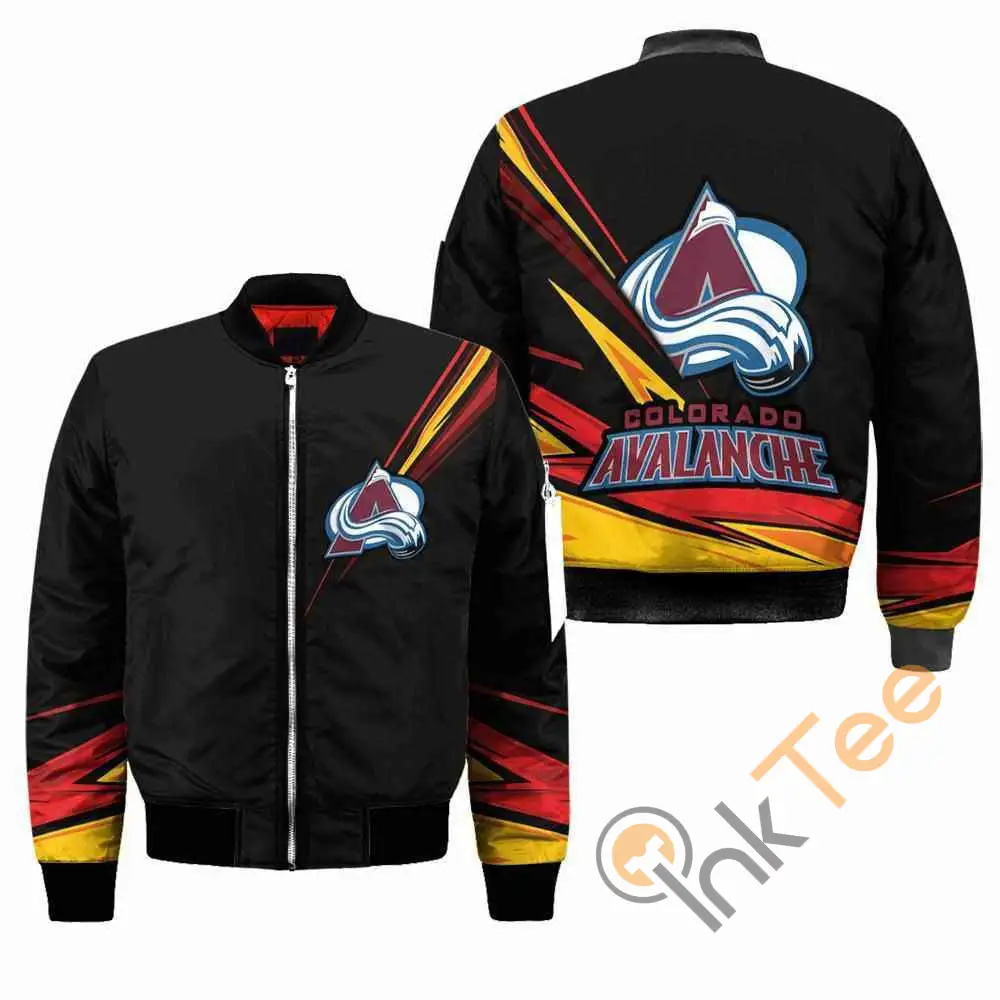 Colorado Avalanche NHL Black  Apparel Best Christmas Gift For Fans Bomber Jacket