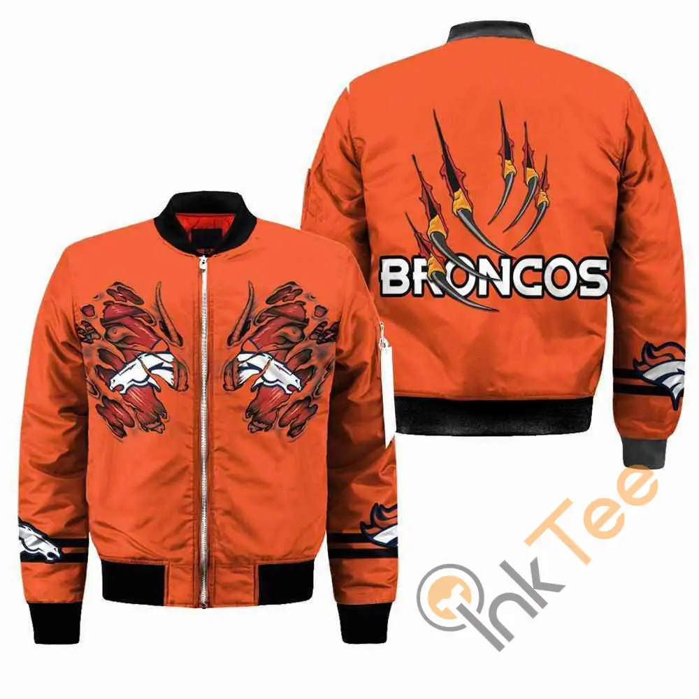 Denver Broncos Nfl Claws  Apparel Best Christmas Gift For Fans Bomber Jacket