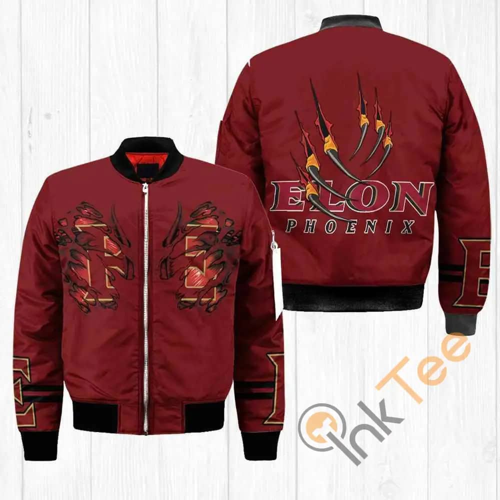 Elon Phoenix Ncaa Claws  Apparel Best Christmas Gift For Fans Bomber Jacket