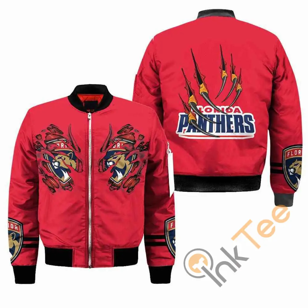 Florida Panthers NHL Claws  Apparel Best Christmas Gift For Fans Bomber Jacket