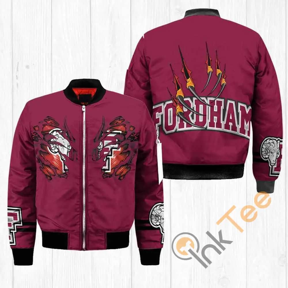 Fordham Rams Ncaa Claws  Apparel Best Christmas Gift For Fans Bomber Jacket