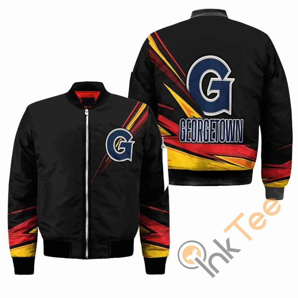 Georgetown Hoyas Ncaa Black  Apparel Best Christmas Gift For Fans Bomber Jacket