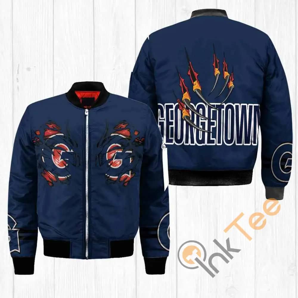 Georgetown Hoyas Ncaa Claws  Apparel Best Christmas Gift For Fans Bomber Jacket