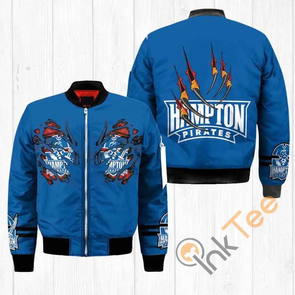 Hampton Pirates Ncaa Claws  Apparel Best Christmas Gift For Fans Bomber Jacket