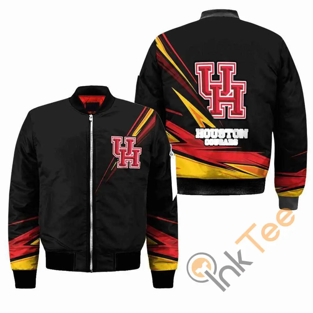 Houston Cougars NCAA Black  Apparel Best Christmas Gift For Fans Bomber Jacket