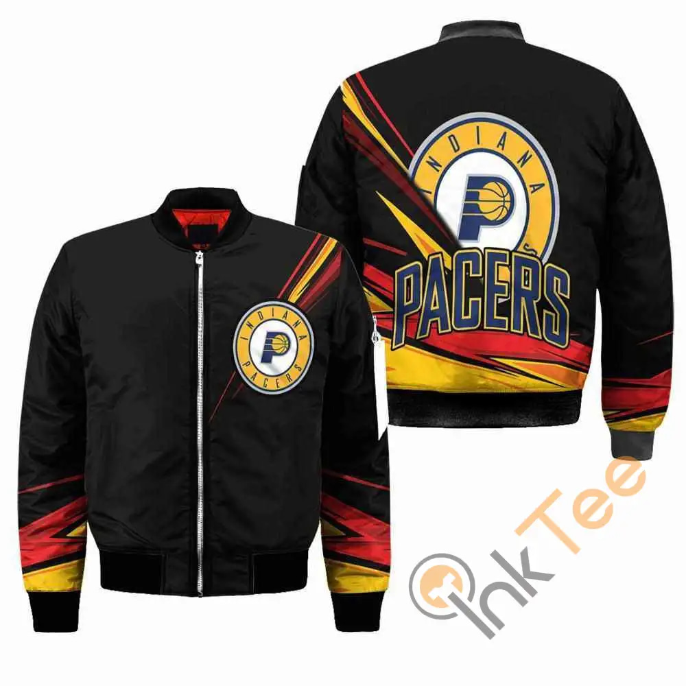 Indiana Pacers Nba Black  Apparel Best Christmas Gift For Fans Bomber Jacket