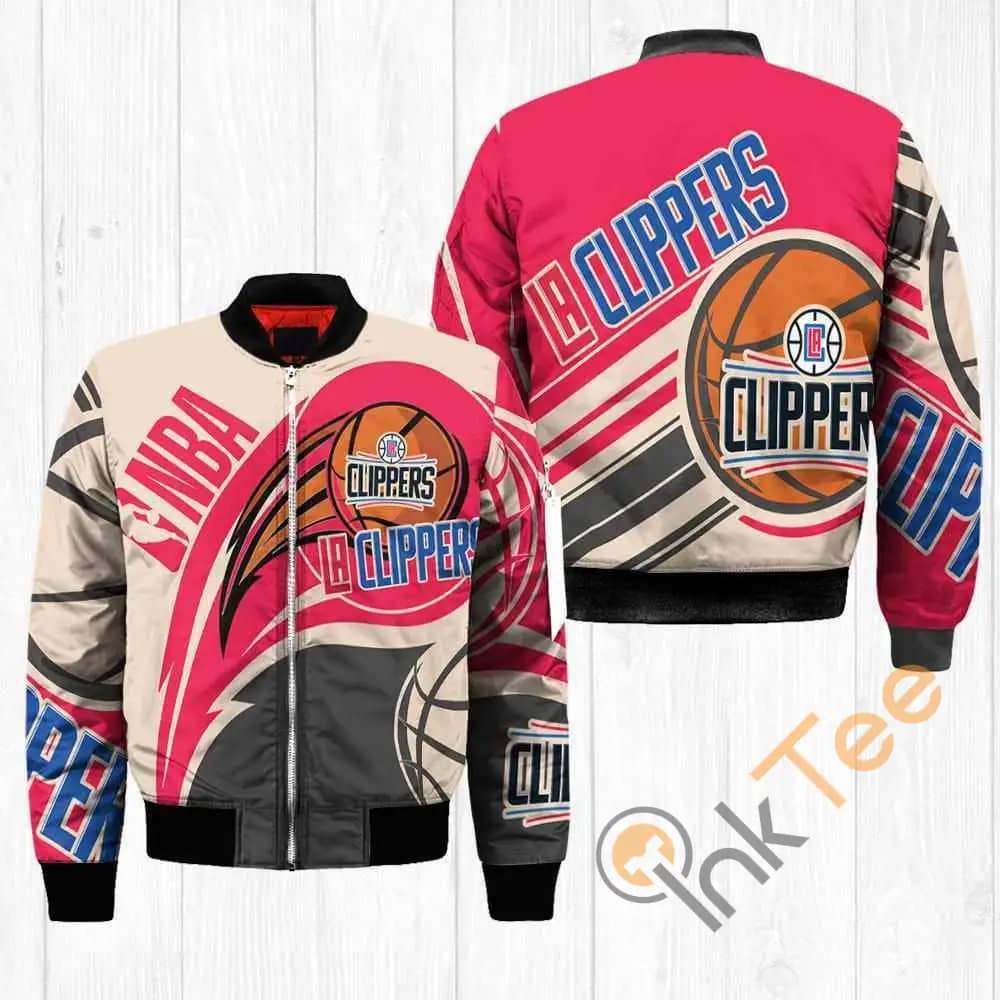 La Clippers Nba Balls  Apparel Best Christmas Gift For Fans Bomber Jacket