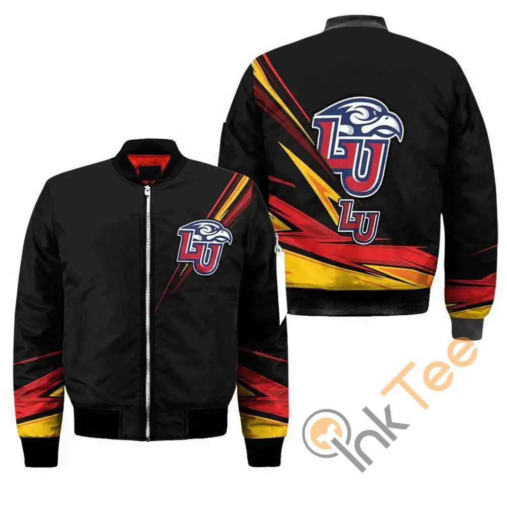Liberty Flames Ncaa Black  Apparel Best Christmas Gift For Fans Bomber Jacket
