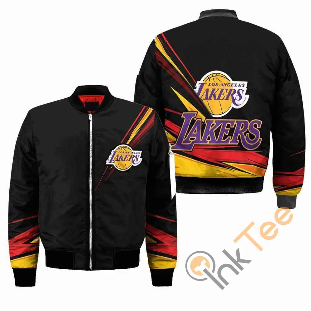 Los Angeles Lakers Nba Black  Apparel Best Christmas Gift For Fans Bomber Jacket