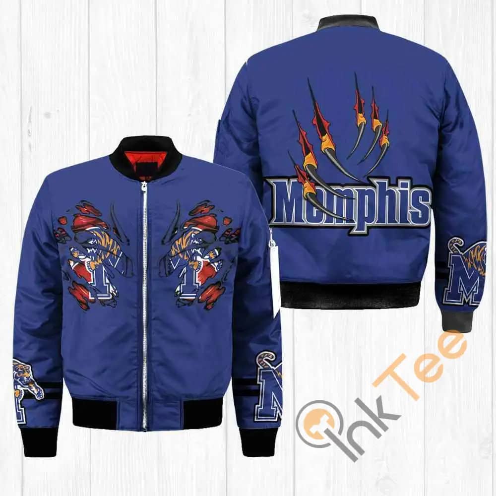 Memphis Tigers NCAA Claws  Apparel Best Christmas Gift For Fans Bomber Jacket