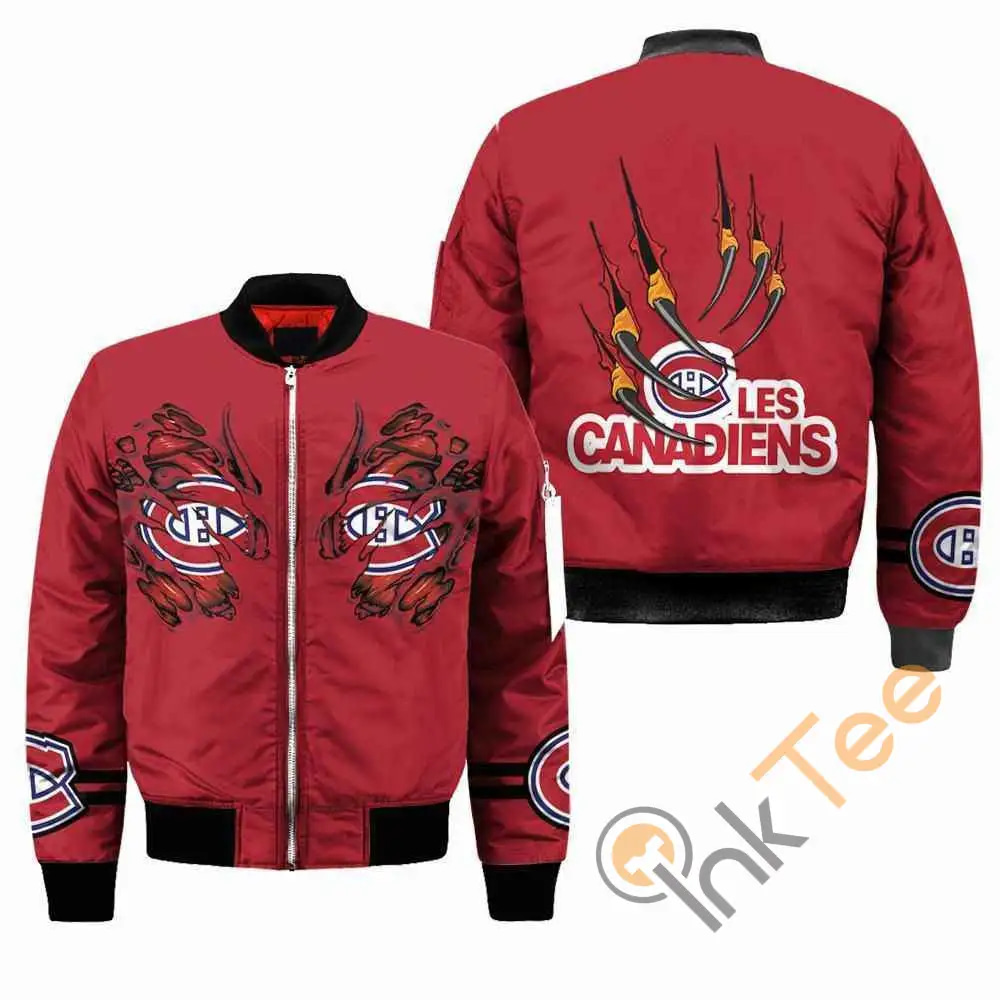 Montréal Canadiens Nhl Claws  Apparel Best Christmas Gift For Fans Bomber Jacket