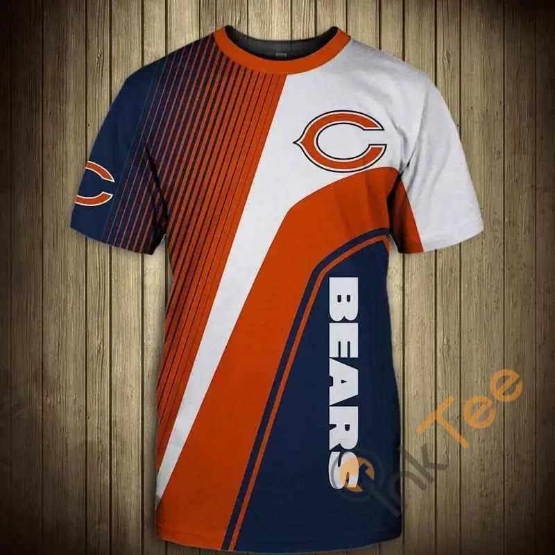 NFL T Shirt For Sale 3D Custom Chicago Bears T Shirts Cheap For Fans 3D T-shirts