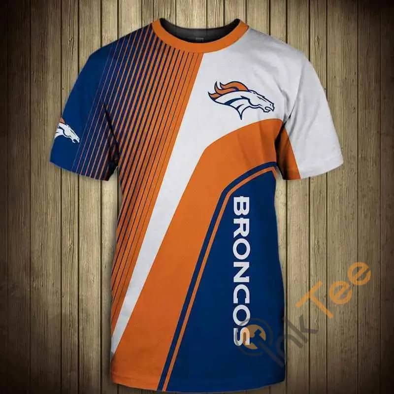 NFL T Shirt For Sale 3D Custom Denver Broncos T Shirts Cheap For Fans 3D T-shirts